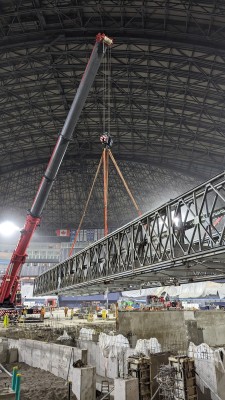 There's a bridge in the Skydome, Rogers Center.