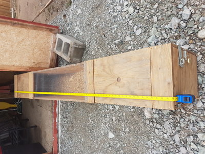 Peacock crate 84L×17H×12W