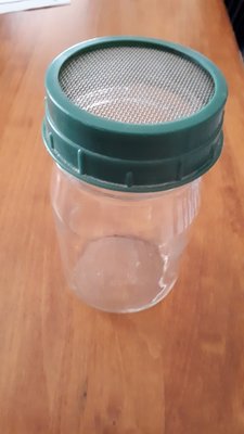Jar and lid for Diatomaceous Earth